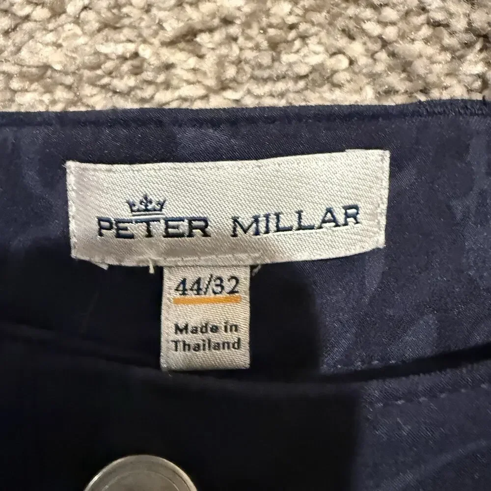 Peter Millar Golf Shorts Mens 44 Navy Skull Camo Performance Stretch 5 Pocket